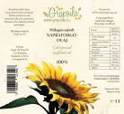 Sunflower seed oil ORGANIC 1000 ml PET