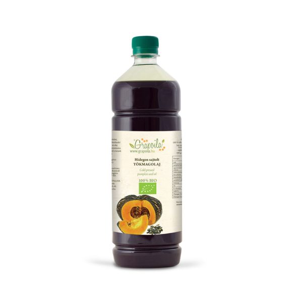 Pumpkin seed oil ORGANIC 1000 ml from unshelled pumpkin seed