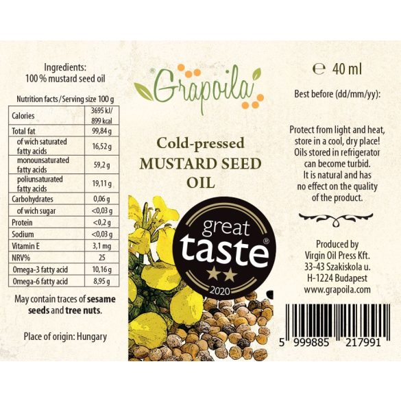 Mustard seed oil 40 ml