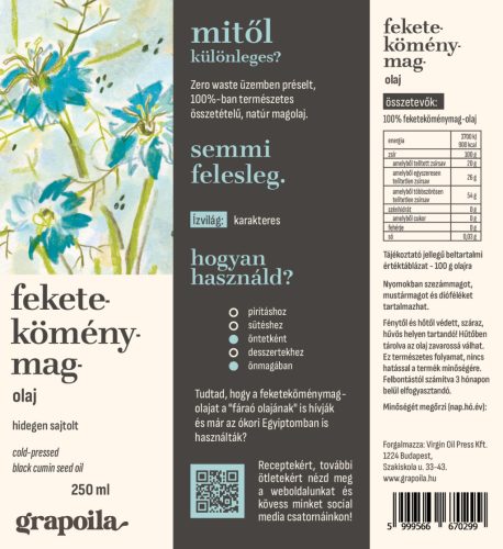 Black Cumin Seed Oil 250 ml