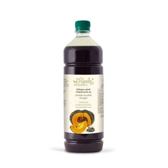 Pumpkin seed oil 1000 ml PET from unshelled pumpkin seeds