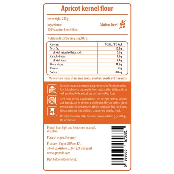 Aprikosen-Kernmehl 250 g