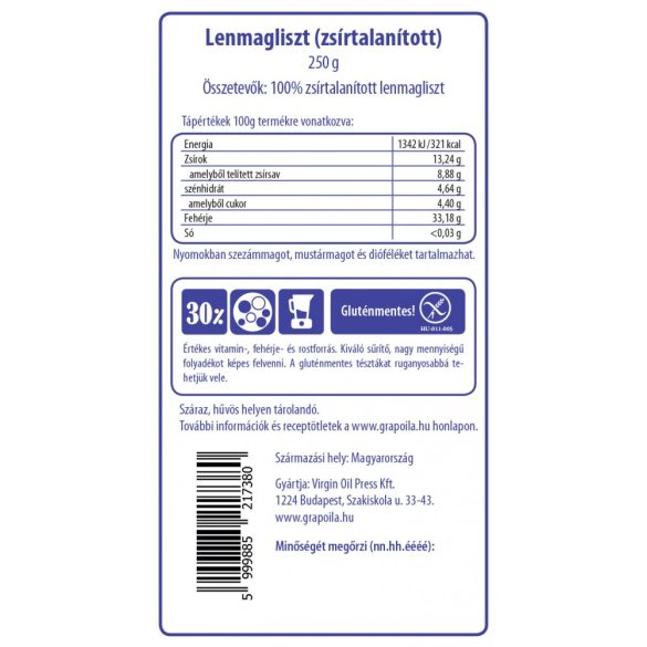 Lenmagliszt 250 g