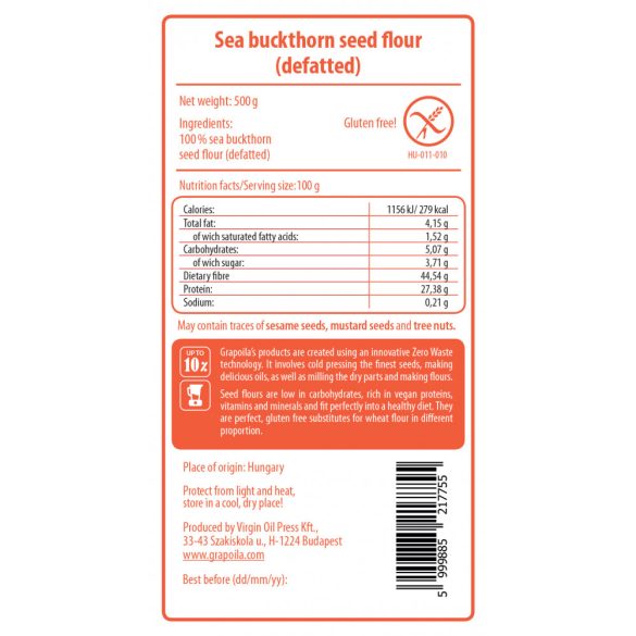 Sea buckthorn seed flour 500 g