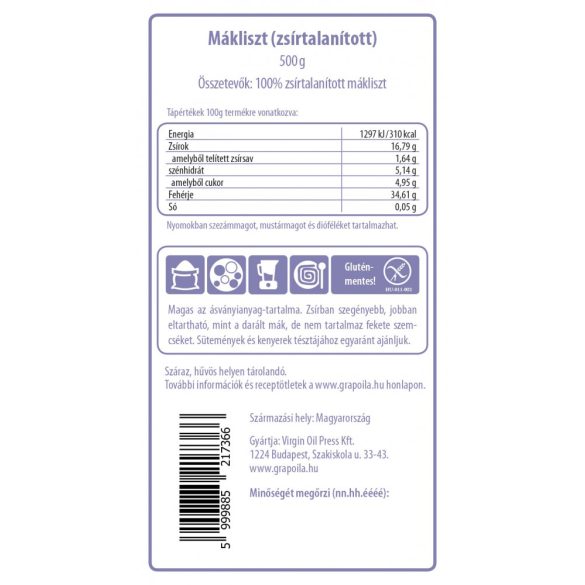 Mohnmehl 500 g 