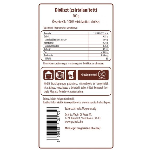 Farine de noix 500 g