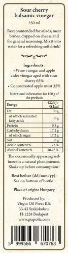 Meggyes balzsamecet 250 ml