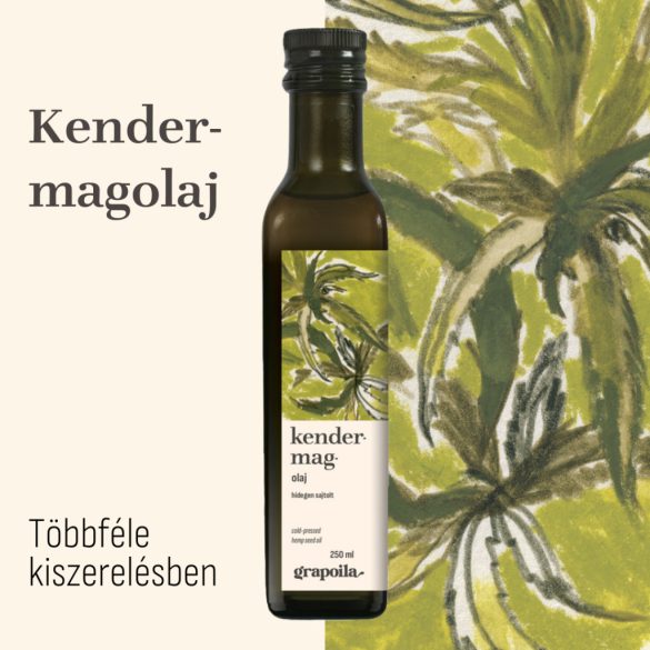 Kendermagolaj - többféle kiszerelésben