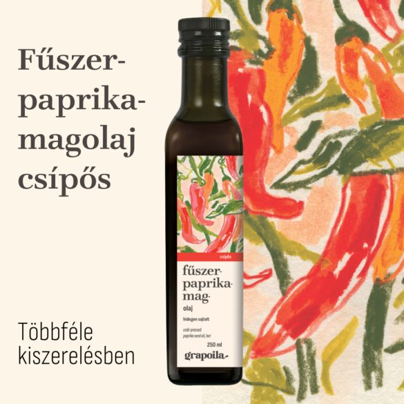 Fűszerpaprikamag-olaj (csípős) - többféle kiszerelésben