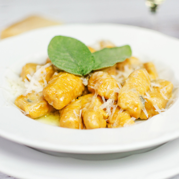 Mustáros édesburgonya gnocchi